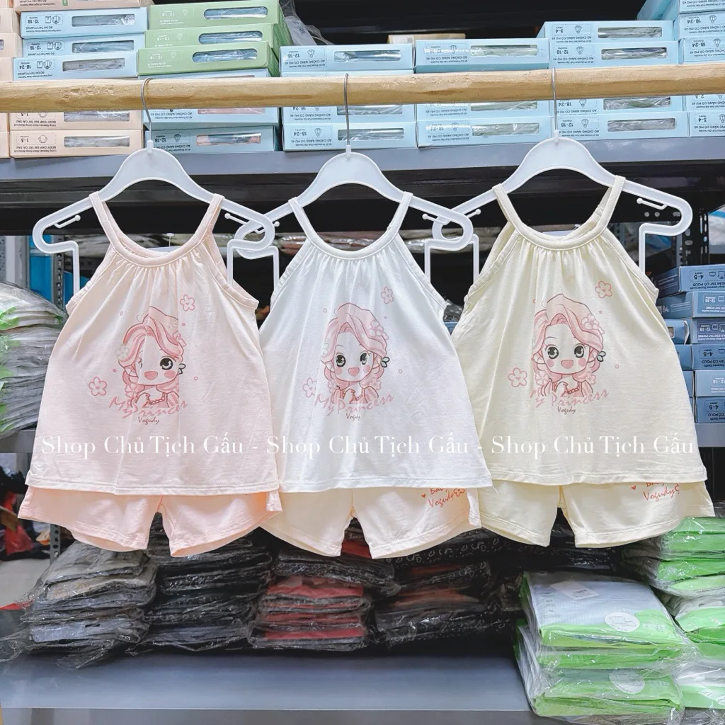 VOGUDY - Bộ quần áo 2 dây cho bé từ 6 tháng đến 36 tháng