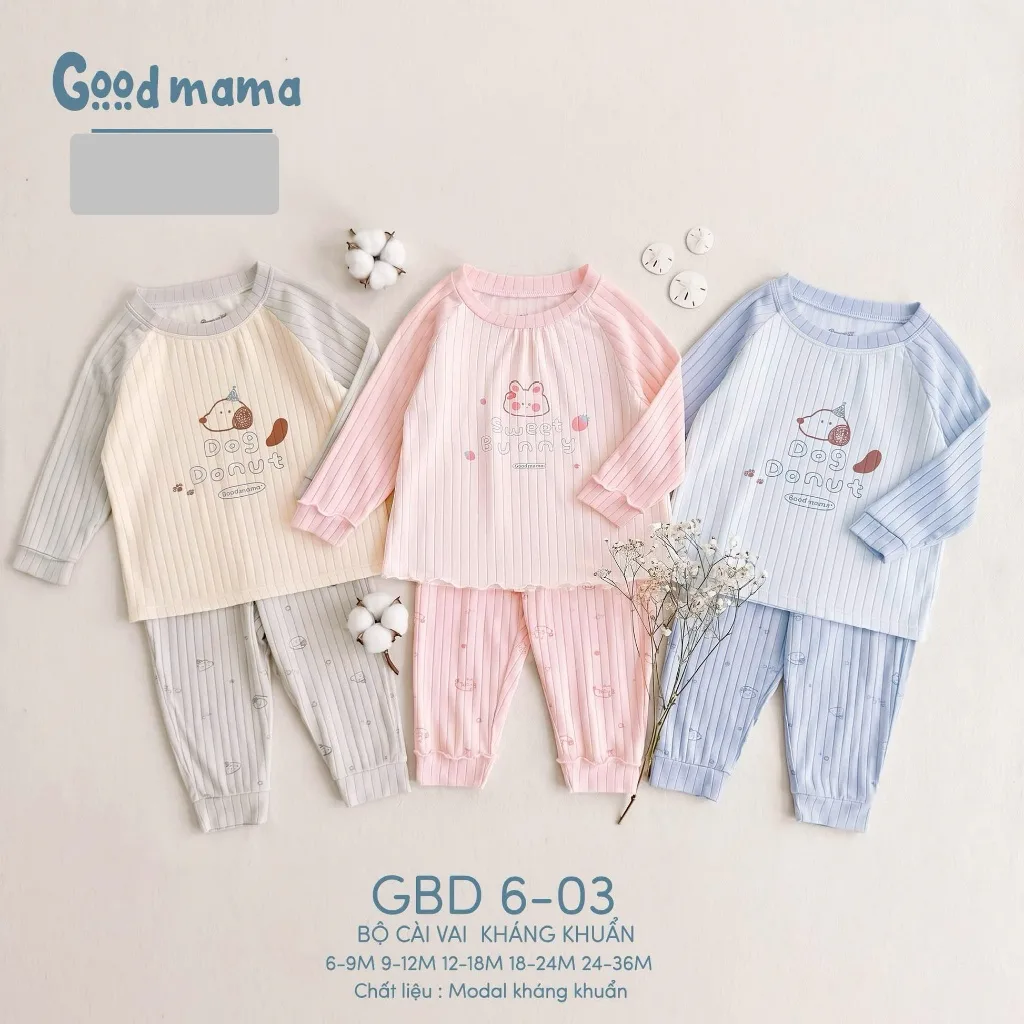 Bộ quần áo dài hãng Goodmama cho bé từ 6 tháng đến 3 tuổi
